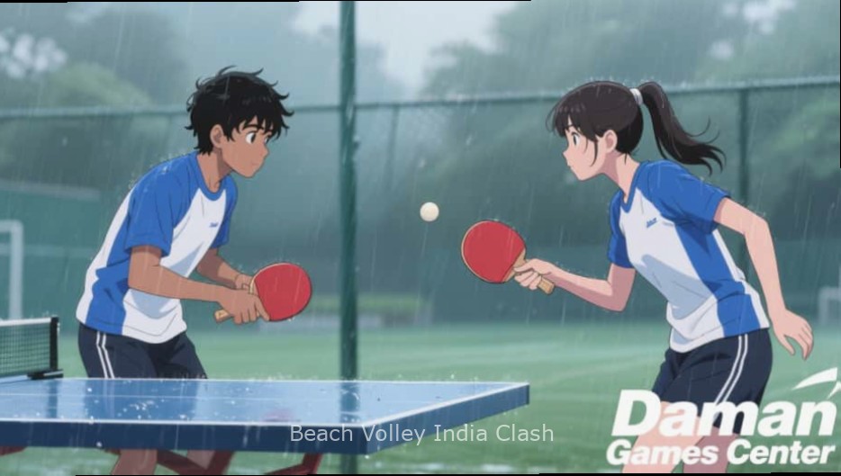 Beach Volley India Clash Match Beach Volley India Clash gameplay showing intense match between two Indian teams